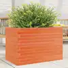 Image de vidaXL Jardinière cire marron 70x40x46 cm bois de pin massif