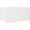 Image de vidaXL Jardinière Blanc 90x60x46 cm Bois de pin Massif, jardinière d'extérieur, bac à Fleurs, boîte à Plantes, jardinière de terrasse
