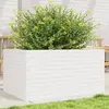 Image de vidaXL Jardinière blanc 90x60x46 cm bois de pin massif
