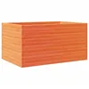 Image de vidaXL Jardinière Cire Marron 90x60x46 cm Bois de pin Massif, jardinière d'extérieur, bac à Fleurs, boîte à Plantes, jardinière de terrasse