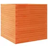 Image de vidaXL Jardinière Cire Marron 70x70x68,5 cm Bois de pin Massif, jardinière d'extérieur, bac à Fleurs, bac à tomates, jardinière de terrasse