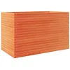 Image de vidaXL Jardinière Cire Marron 110x60x68,5 cm Bois de pin Massif, jardinière d'extérieur, bac à Fleurs, bac à tomates, jardinière de terrasse