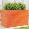 Image de vidaXL Jardinière cire marron 110x60x68,5 cm bois de pin massif