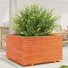 Image de vidaXL Jardinière cire marron 80x80x49,5 cm bois de pin massif
