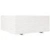 Image de vidaXL Jardinière Blanc 110x110x49,5 cm Bois de pin Massif, jardinière d'extérieur, bac à Fleurs, bac à tomates, jardinière de terrasse