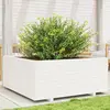 Image de vidaXL Jardinière blanc 110x110x49,5 cm bois de pin massif
