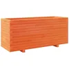 Image de vidaXL Jardinière Cire Marron 110x40x49,5 cm Bois de pin Massif, jardinière d'extérieur, bac à Fleurs, bac à tomates, jardinière de terrasse