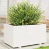 Image de vidaXL Jardinière blanc 90x60x49,5 cm bois de pin massif