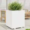Image de vidaXL Jardinière blanc 60x60x72,5 cm bois de pin massif