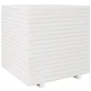 Image de vidaXL Jardinière Blanc 70x70x72,5 cm Bois de pin Massif, jardinière d'extérieur, bac à Fleurs, bac à tomates, jardinière de terrasse