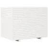 Image de vidaXL Jardinière Blanc 90x60x72,5 cm Bois de pin Massif, jardinière d'extérieur, bac à Fleurs, bac à tomates, jardinière de terrasse