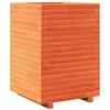 Image de vidaXL Jardinière Cire Marron 50x50x72 cm Bois de pin Massif, jardinière d'extérieur, bac à Fleurs, bac à tomates, jardinière de terrasse