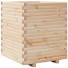 Image de vidaXL Jardinière 60x60x72 cm Bois de pin Massif, jardinière d'extérieur, bac à Fleurs, bac à tomates, jardinière de terrasse, bac à Pommes de Terre