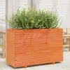 Image de vidaXL Jardinière cire marron 110x40x72 cm bois de pin massif
