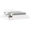 Image de vidaXL Lit avec tiroirs et matelas blanc 140x190 cm bois massif de pin
