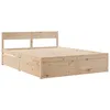 Image de vidaXL Cadre de lit sans Matelas 160x200 cm Bois Massif de pin