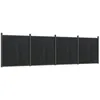 Image de vidaXL Panneau de clôture gris 699x186 cm WPC, clôture de jardin, clôture d’intimité, panneau de clôture en WPC, barrière de jardin, mur de clôture