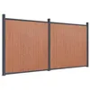 Image de vidaXL Panneau de clôture Marron 353x186 cm WPC