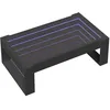 Image de vidaXL Table Basse avec LED Infini Noir 90x53x30 cm, Table d'appoint, Table de Salon, Table latérale, Bout de canapé, Table Centrale