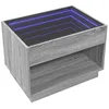 Image de vidaXL Table Basse avec LED Infini Sonoma Gris 70x50x50 cm