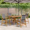 Image de vidaXL Ensemble à manger de jardin 5 pcs Bois d'acacia solide