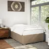 Image de vidaXL Cadre de lit sans matelas cappuccino 120x190 cm similicuir