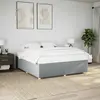 Image de vidaXL Cadre de lit sans matelas gris clair 180x200 cm tissu