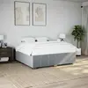 Image de vidaXL Cadre de lit sans matelas gris clair 180x200 cm tissu