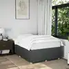 Image de vidaXL Cadre de lit sans matelas gris foncé 120x200 cm tissu