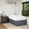 Image de vidaXL Cadre de lit sans matelas gris foncé 90x200 cm velours