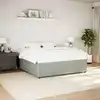 Image de vidaXL Cadre de lit sans matelas gris clair 180x200 cm velours