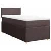Image de vidaXL Sommier à Lattes de lit avec Matelas Marron foncé 90x200 cm
