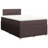 Image de vidaXL Sommier à Lattes de lit avec Matelas Marron foncé 120x200 cm