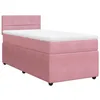 Image de vidaXL Sommier à Lattes de lit et Matelas Rose 80x200 cm Velours