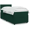 Image de vidaXL Sommier à lattes de lit avec matelas Vert foncé 100x200 cm