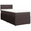 Image de vidaXL Sommier à Lattes de lit avec Matelas Marron foncé 90x200 cm