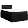 Image de vidaXL Sommier à Lattes de lit avec Matelas Noir 120x200 cm Tissu