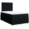 Image de vidaXL Sommier à Lattes de lit avec Matelas Noir 120x200 cm Tissu
