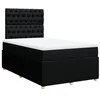Image de vidaXL Sommier à Lattes de lit avec Matelas Noir 120x200 cm Tissu
