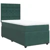 Image de vidaXL Sommier à Lattes de lit et Matelas Vert foncé 80x200 cm Velours