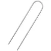 Image de vidaXL Piquets de Sol en Forme de U 25 pcs 15x3,5 cm Acier galvanisé, Piquet de Jardin, Piquet pour Membrane de Jardin, Piquet de Tente