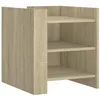 Image de vidaXL Table de Chevet chêne Sonoma 45x50x50 cm Bois d’ingénierie, Meuble de Chevet, Table d'appoint, Armoire de lit, Armoire de Chevet, Table de Nuit