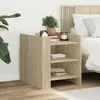 Image de vidaXL Table de chevet chêne sonoma 45x50x50 cm bois d’ingénierie