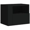 Image de vidaXL Tables de Chevet murales 2 pcs Blanc 45x30x35 cm