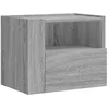 Image de vidaXL Table de Chevet Murale Sonoma Gris 45x30x35 cm, Armoire de Rangement, Armoire Murale Suspendue, Armoire de Rangement Flottante