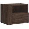 Image de vidaXL Table de Chevet Murale chêne Marron 45x30x35 cm, Armoire de Rangement, Armoire Murale Suspendue, Armoire de Rangement Flottante