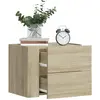 Image de vidaXL Table de chevet murale chêne sonoma 45x30x35 cm