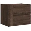Image de vidaXL Table de Chevet Murale chêne Marron 45x30x35 cm