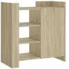 Image de vidaXL Buffet chêne Sonoma 73,5x35x75 cm Bois d'ingénierie, Armoire, Armoire latérale, Armoire de Rangement, Armoire, Placard, Buffet Haut