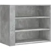 Image de vidaXL Armoire Murale Gris béton 75x35x60 cm Bois d'ingénierie, Armoire Suspendue, Placard Mural, Armoire de Salle de Bain Murale, Armoire Flottante